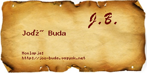 Joó Buda névjegykártya
